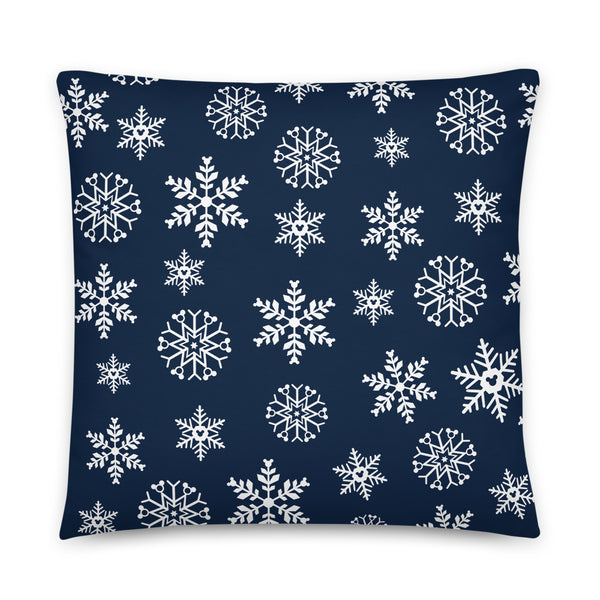 Hidden Snowflake Throw Pillow