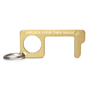 Unlock Your Magic Engraved Brass Touch Tool