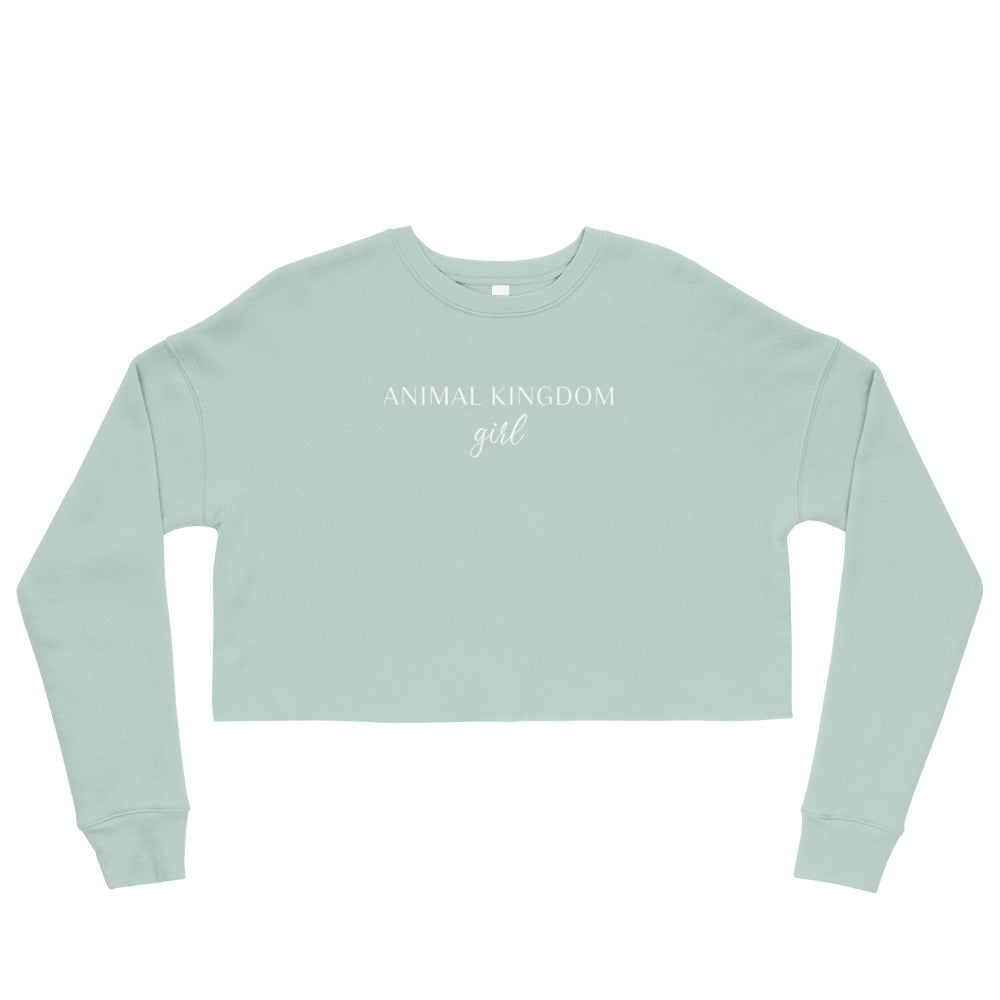 Animal Kingdom Girl Crop Sweatshirt