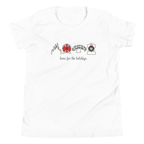 Home for the Holidays Youth Short Sleeve T-Shirt