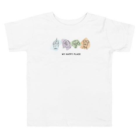 My Happy Place Toddler Short Sleeve Tee