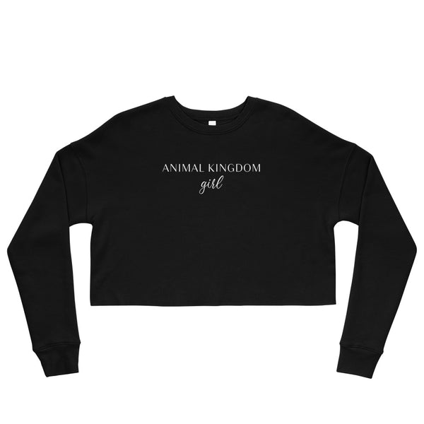 Animal Kingdom Girl Crop Sweatshirt