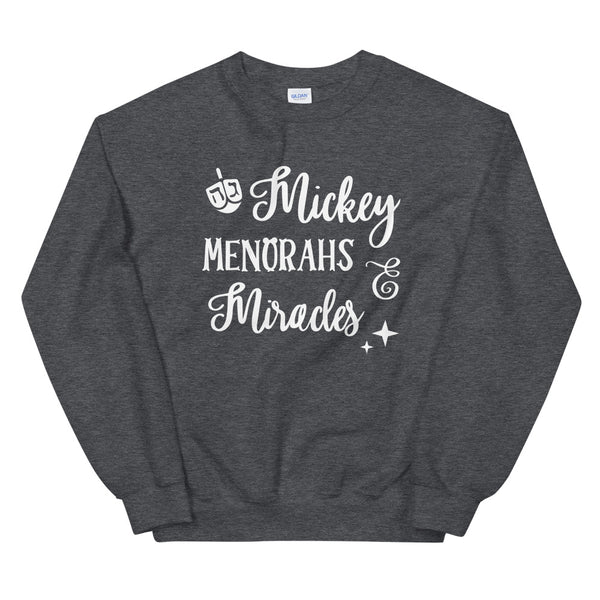 Mickey Menorahs and Miracles Unisex Sweatshirt
