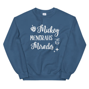 Mickey Menorahs and Miracles Unisex Sweatshirt
