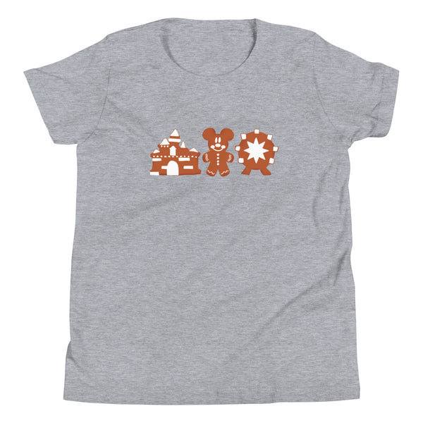 Gingerbread in CA Youth Short Sleeve T-Shirt