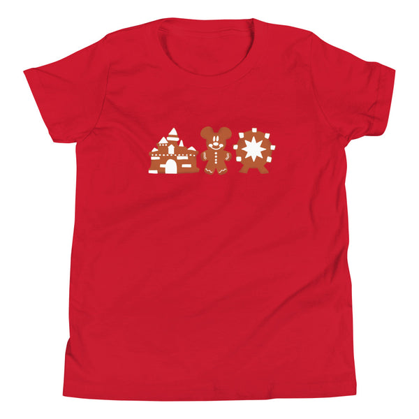 Gingerbread in CA Youth Short Sleeve T-Shirt